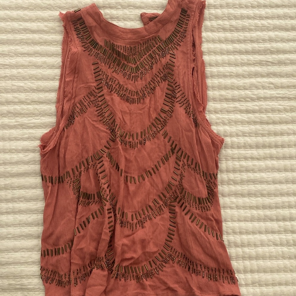 Beaded Anthropologie Top